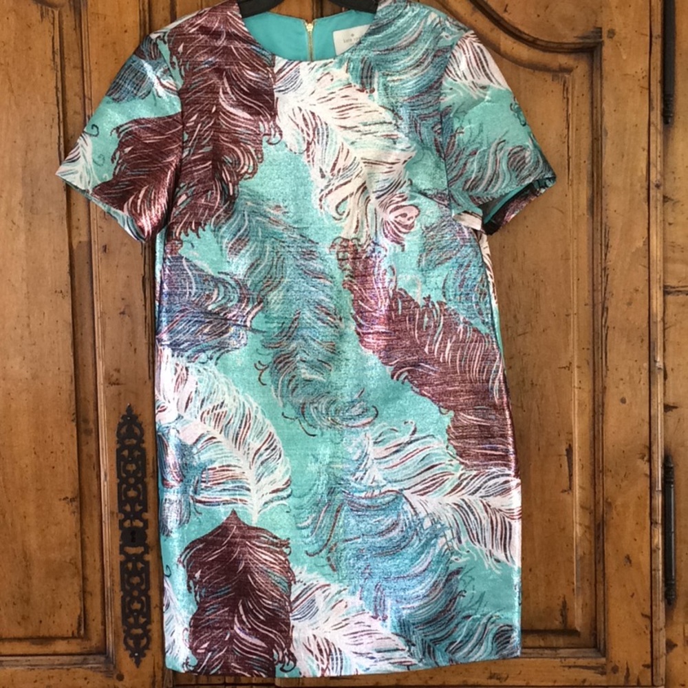 kate spade feather dress!